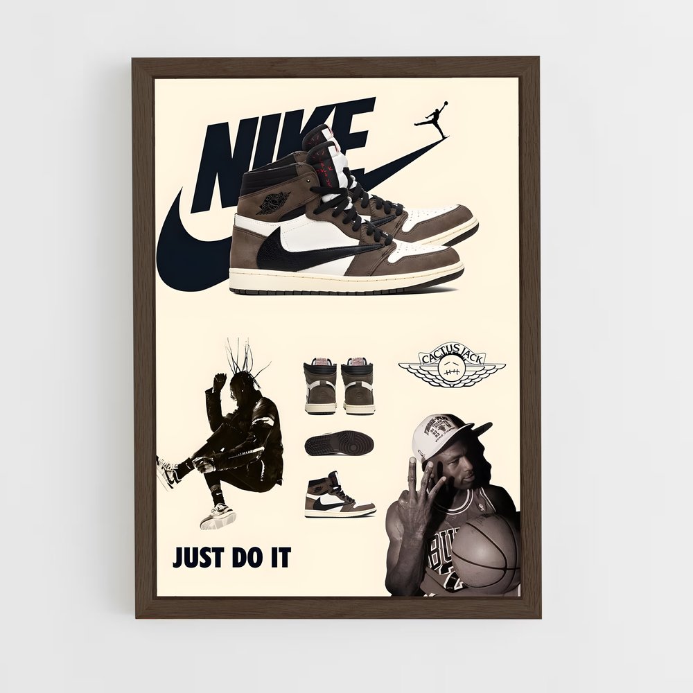 streetwear-9 cadre Bois foncé