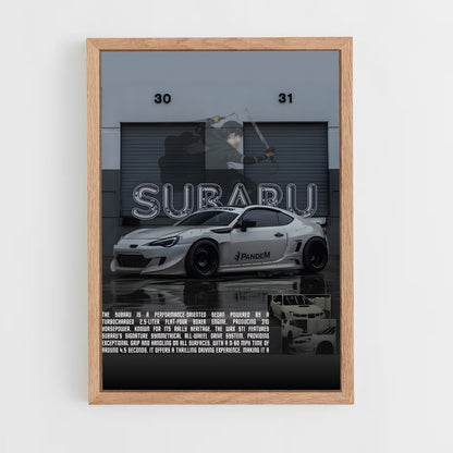 subaru-3 cadre Bois clair
