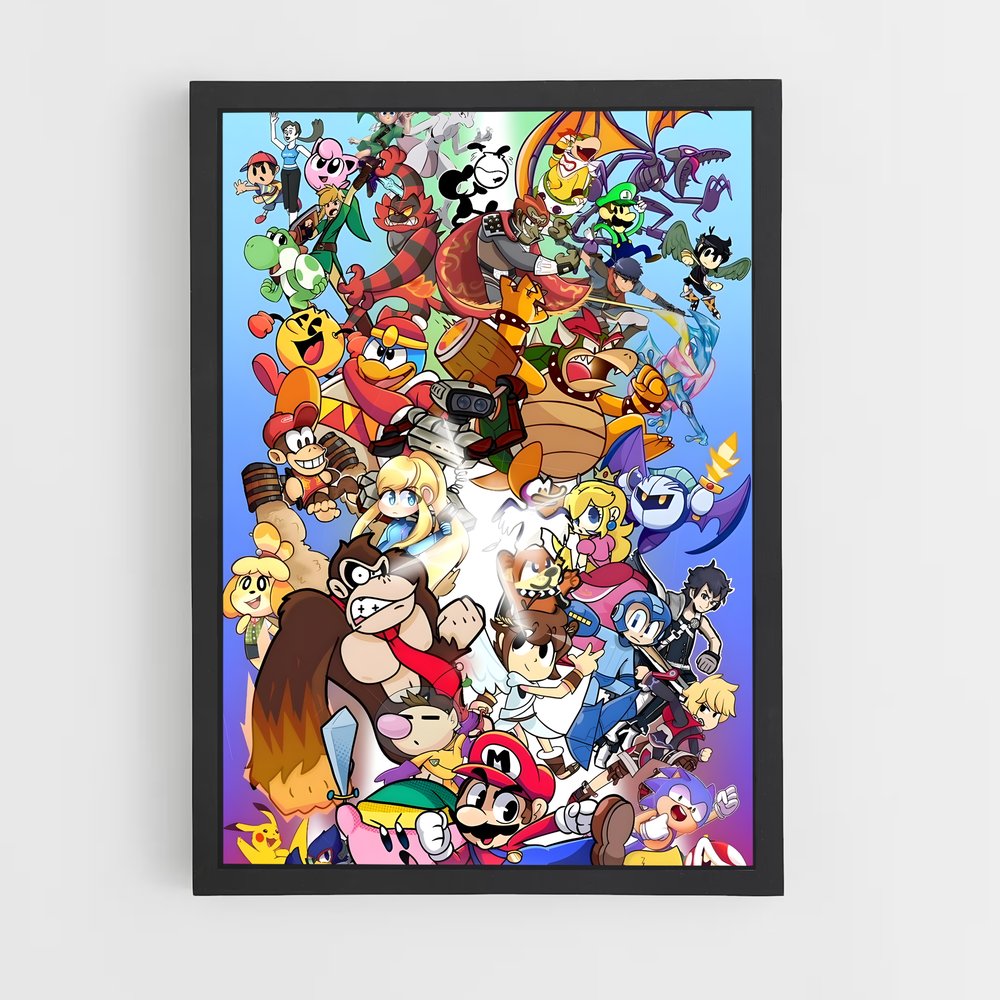 super-smash-bros-11 cadre Noir