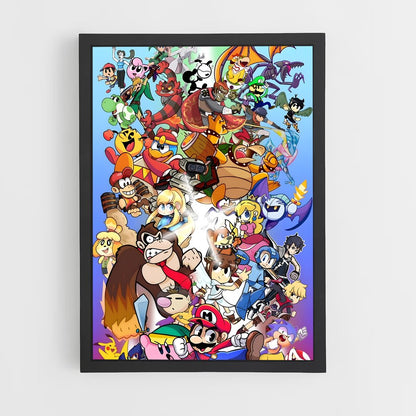 super-smash-bros-11 cadre Noir