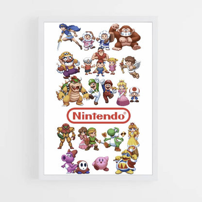 Póster Super Smash Bros Pixel