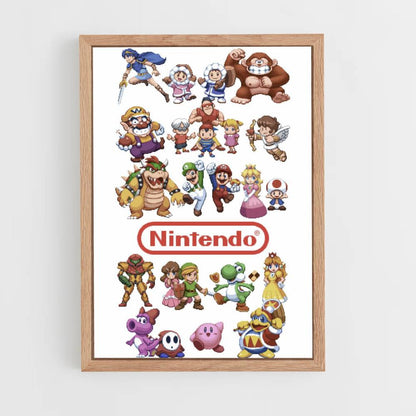 Póster Super Smash Bros Pixel