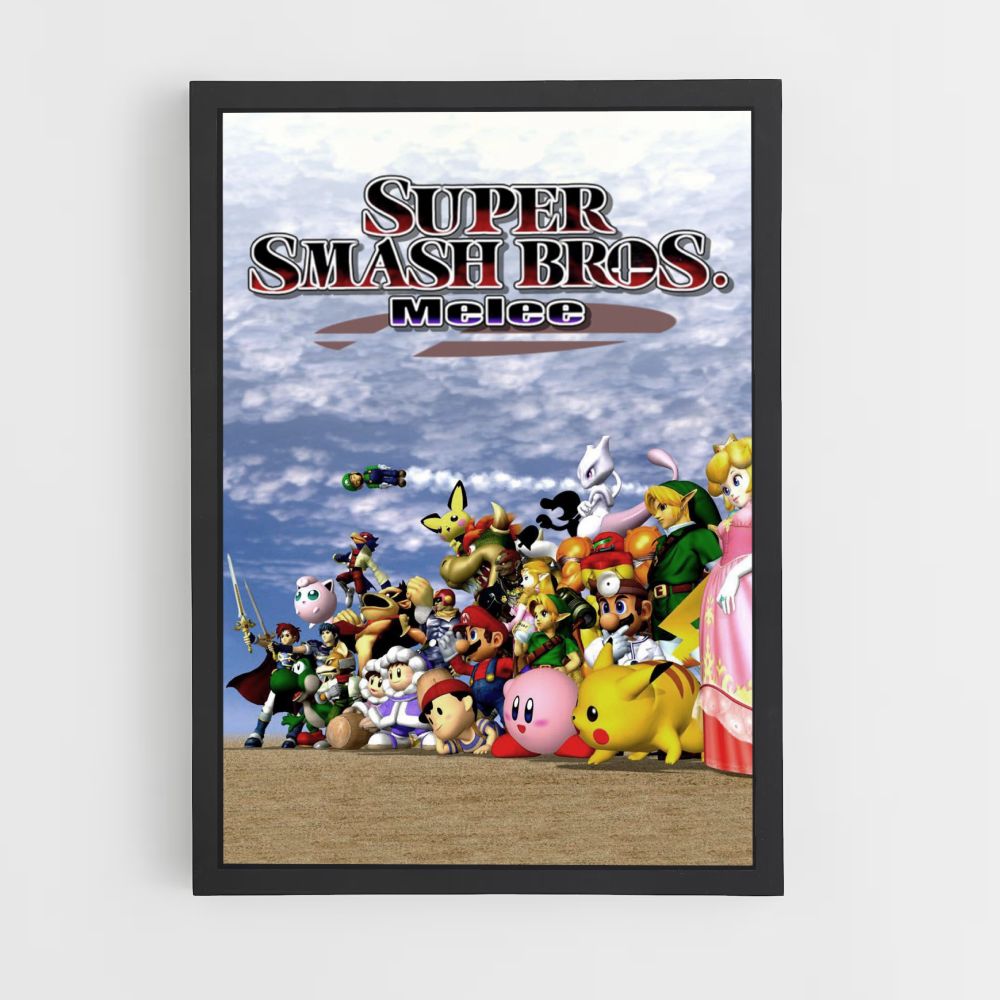 Póster Super Smash Bros. Cuerpo a cuerpo