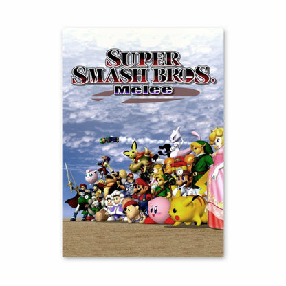 Póster Super Smash Bros. Cuerpo a cuerpo