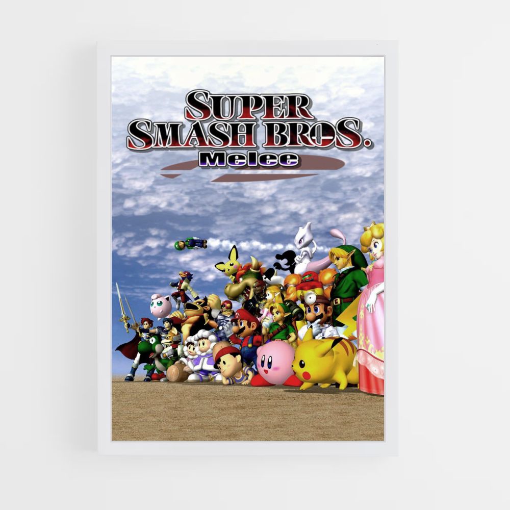 Póster Super Smash Bros. Cuerpo a cuerpo