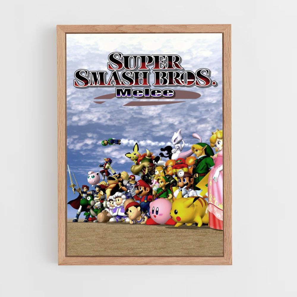 Póster Super Smash Bros. Cuerpo a cuerpo