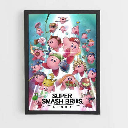 Póster Super Smash Kirby