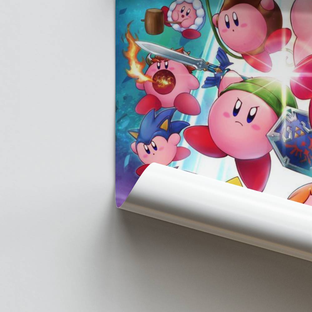 Póster Super Smash Kirby