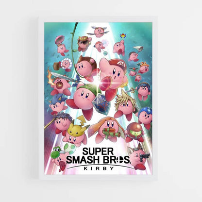 Póster Super Smash Kirby