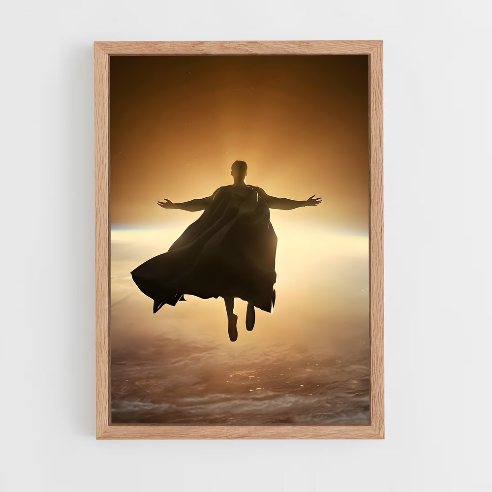 superman-10 cadre Bois clair