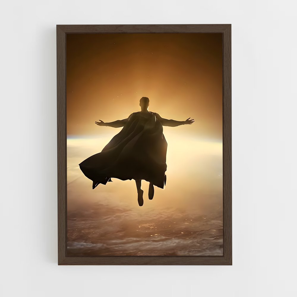 superman-10 cadre Bois foncé