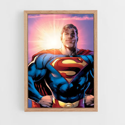 superman-12 cadre Bois clair