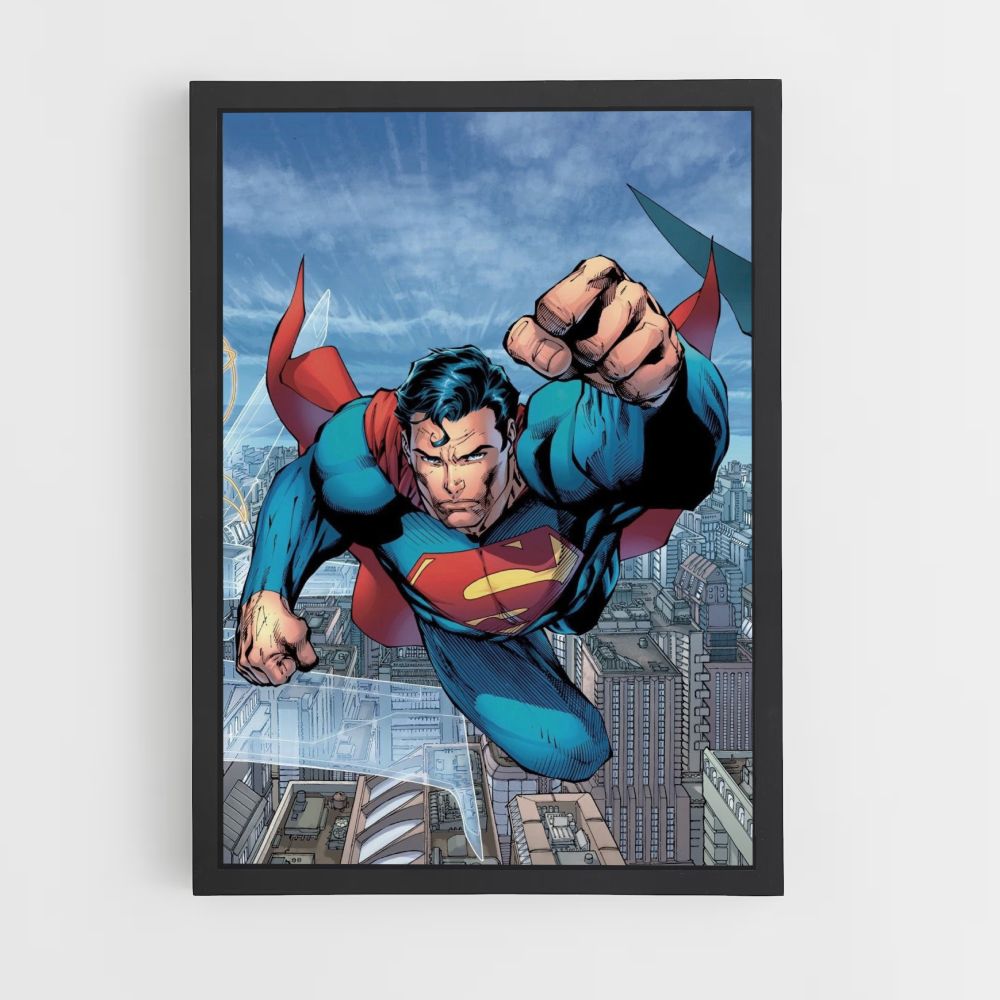 Póster Superman vuela