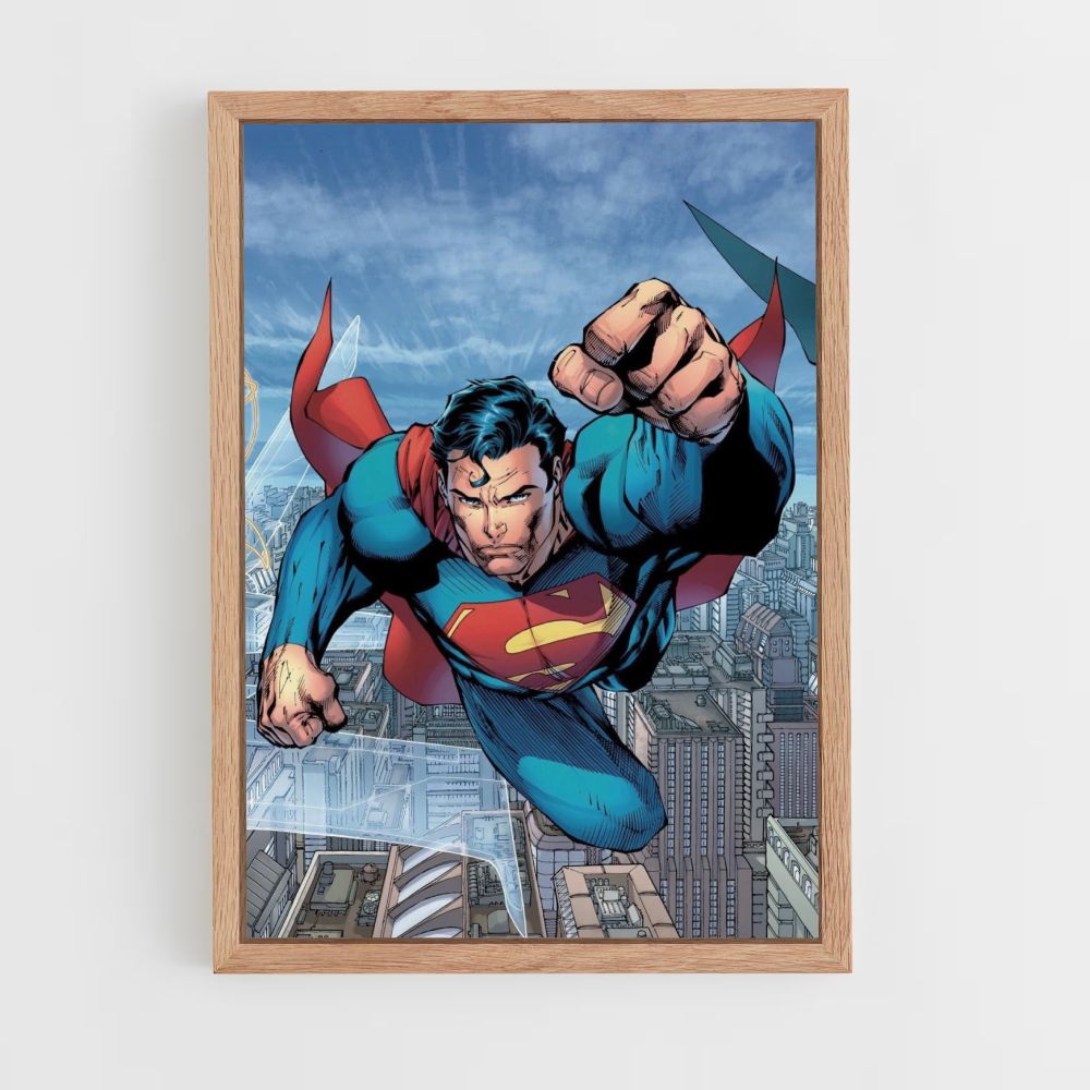 Póster Superman vuela