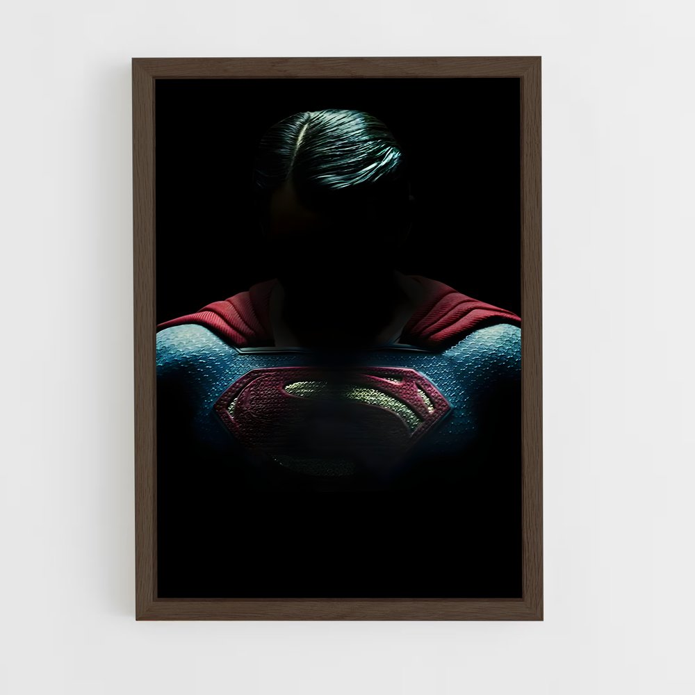 superman-6 cadre Bois foncé