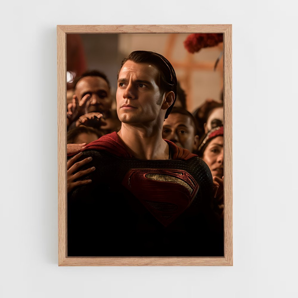 superman-9 cadre Bois clair