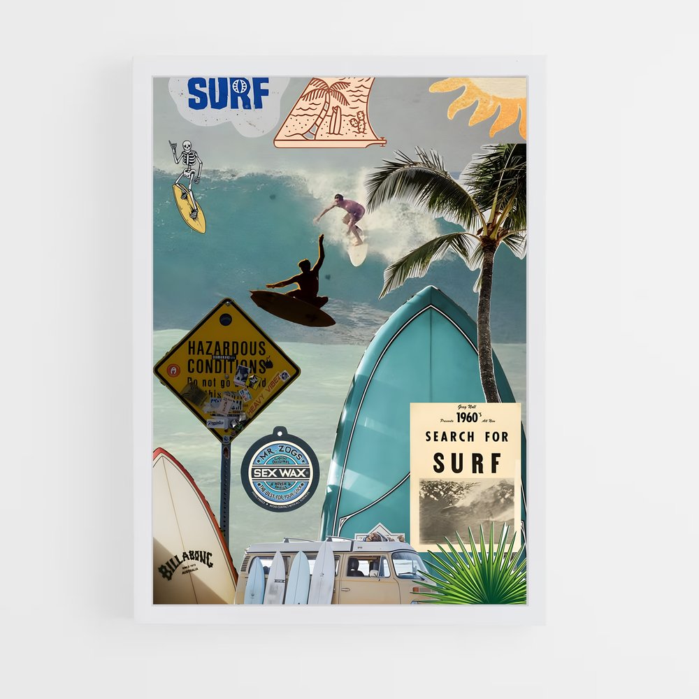 surf-1 cadre Blanc
