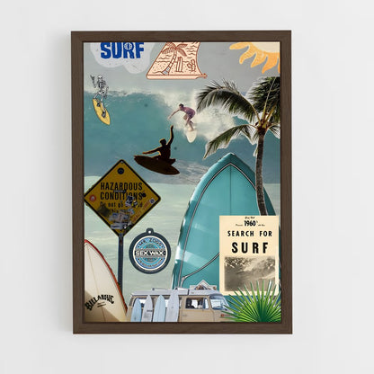 surf-1 cadre Bois foncé