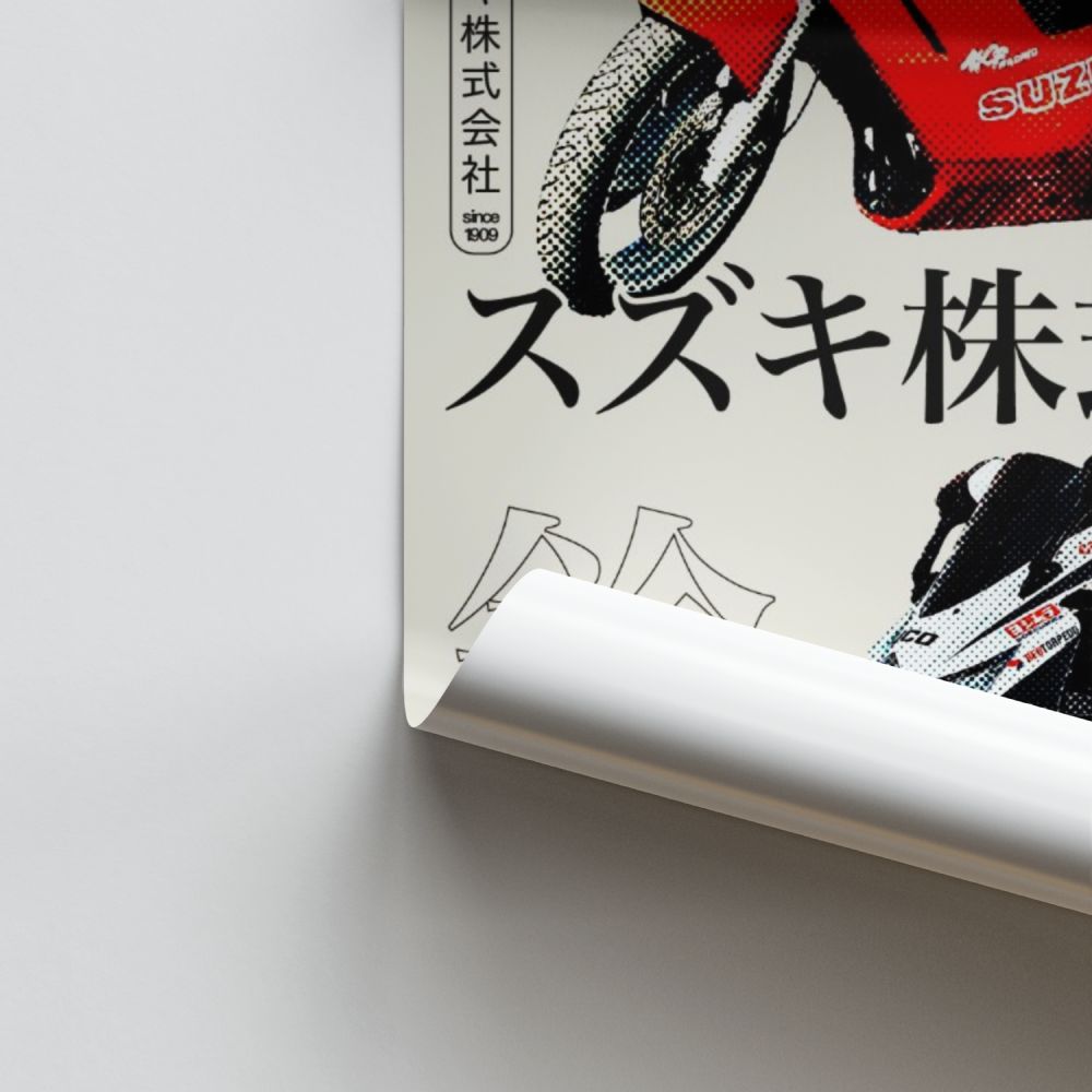 Póster Moto japonesa