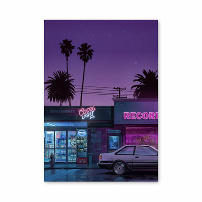 Póster Tienda Synthwave