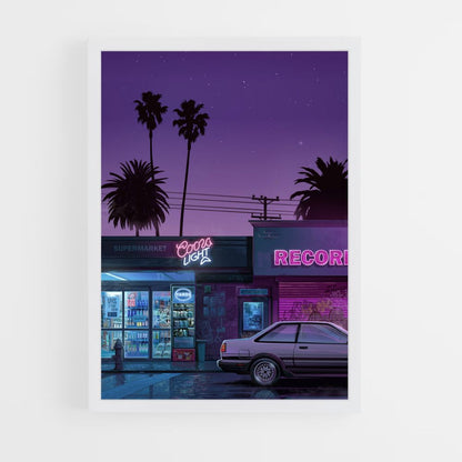 Póster Tienda Synthwave