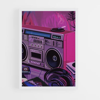 Póster Radio Synthwave