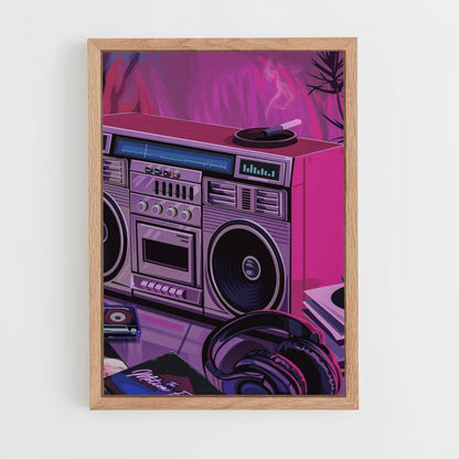 Póster Radio Synthwave