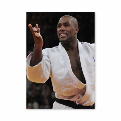 Cinturón Poster Teddy Riner Negro