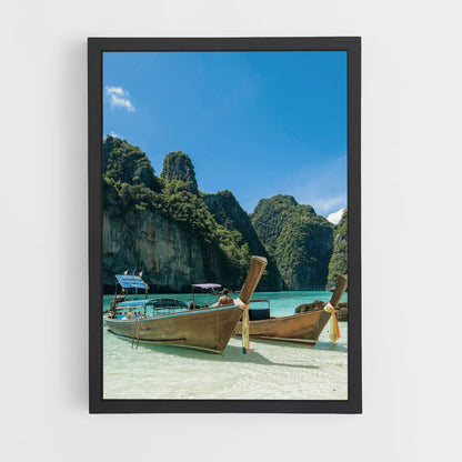 Póster Barco Tailandia