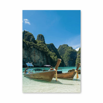 Póster Barco Tailandia