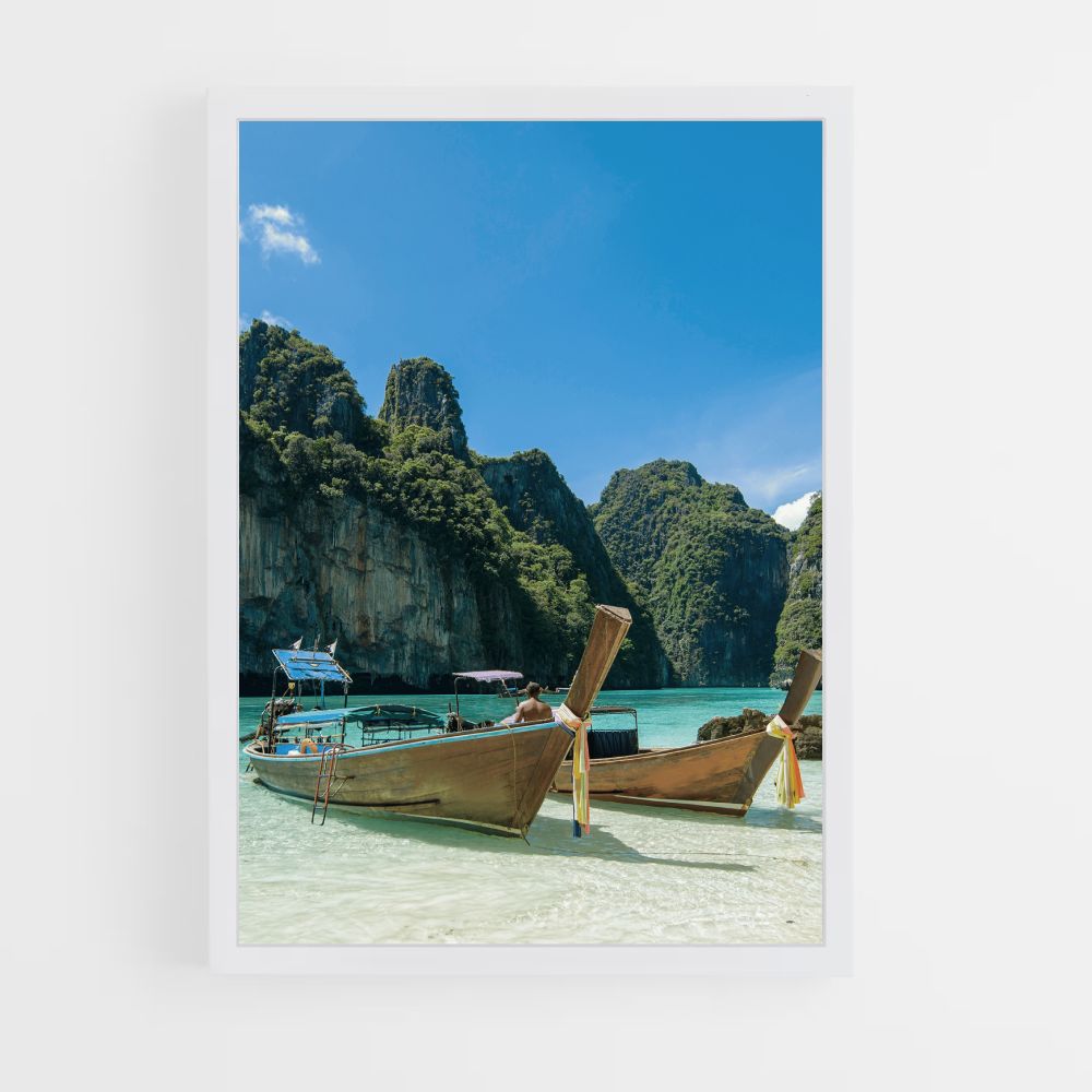 Póster Barco Tailandia