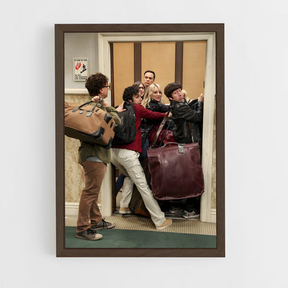 the-big-bang-theory-4 cadre Bois foncé