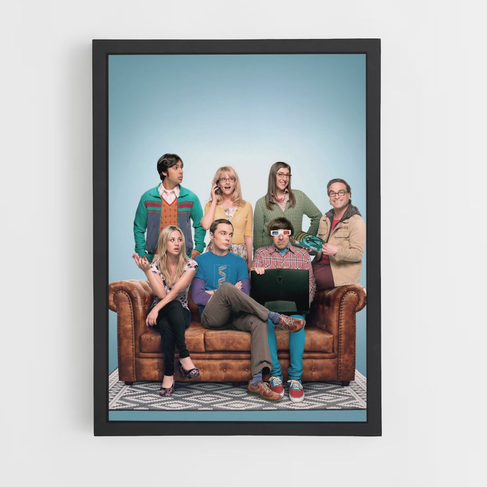 Póster The Big Bang Theory Sofá