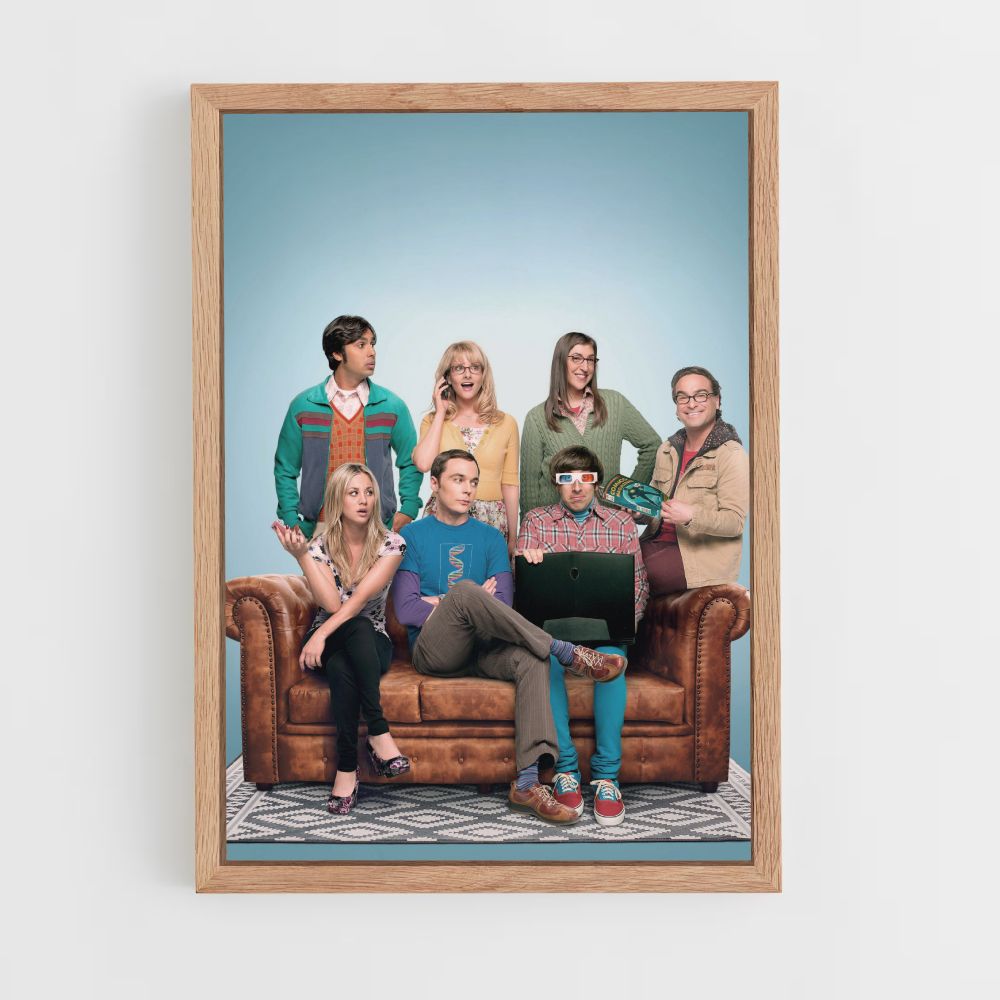 Póster The Big Bang Theory Sofá