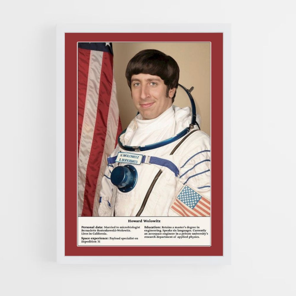 Póster Howard Wolowitz