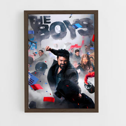 the-boys-11 cadre Bois foncé