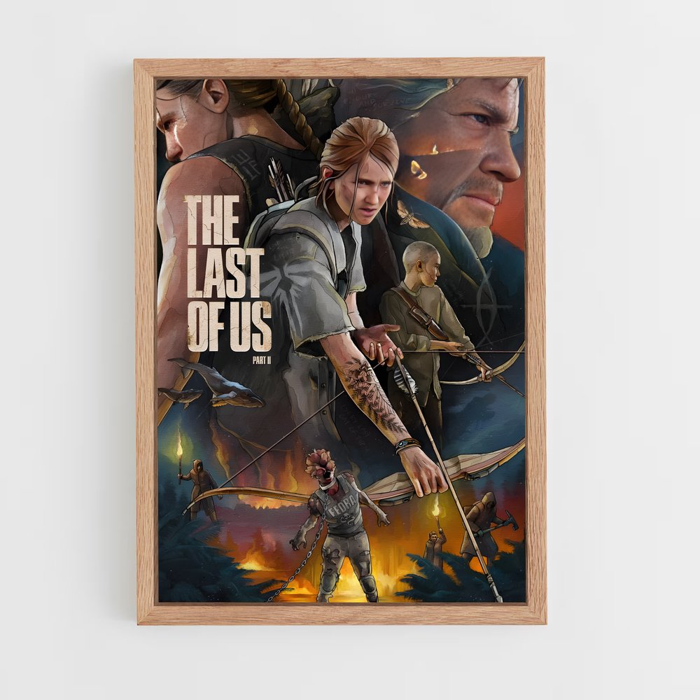 the-last-of-us-1 cadre Bois clair