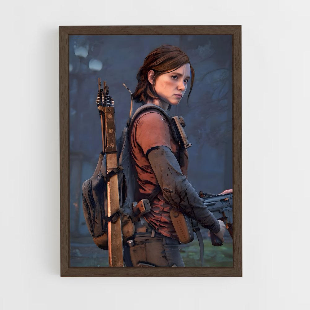 the-last-of-us-19 cadre Bois foncé