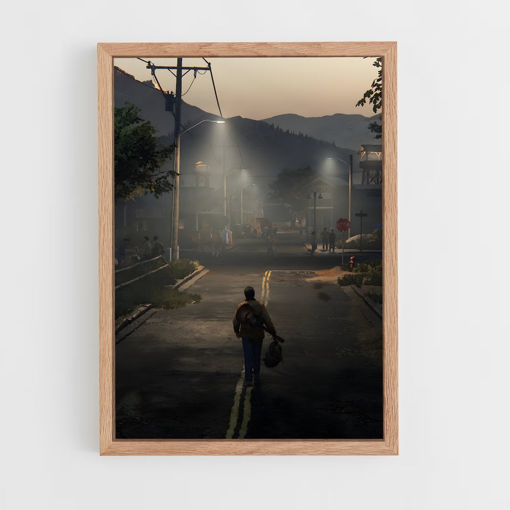 the-last-of-us-9 cadre Bois clair