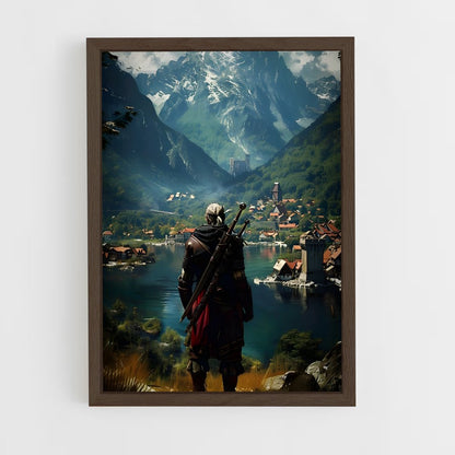 the-witcher-7 cadre Bois foncé