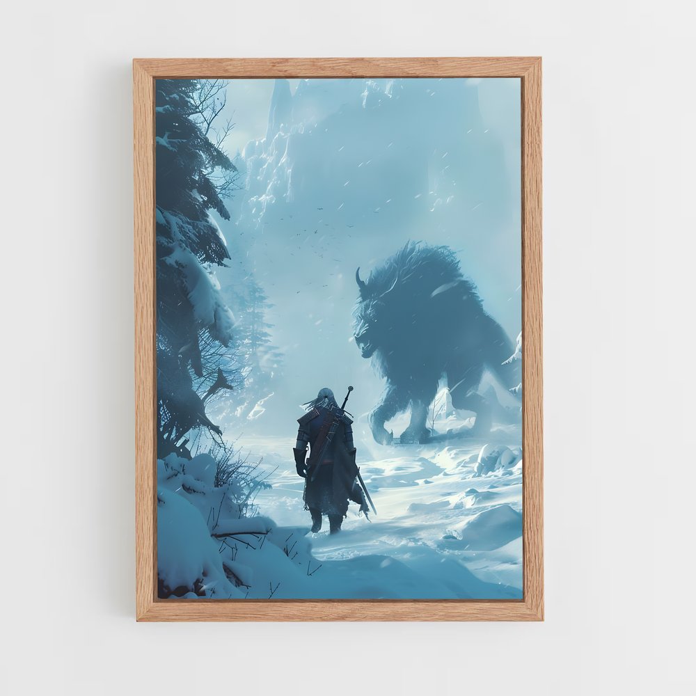 the-witcher-9 cadre Bois clair