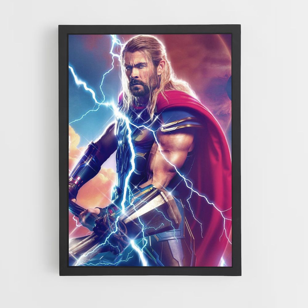 Póster Thor Amor y Trueno