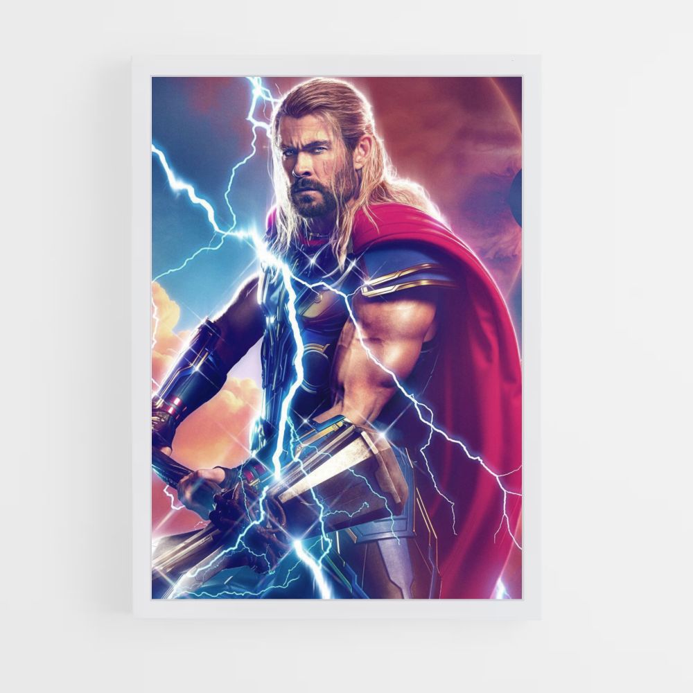 Póster Thor Amor y Trueno