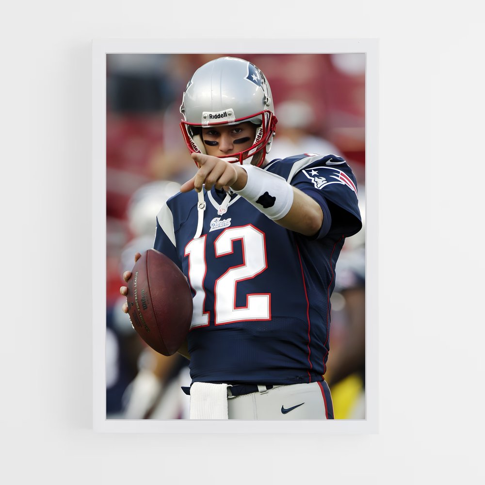 tom-brady-5 cadre Blanc