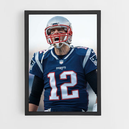 Póster Tom Brady Rabia