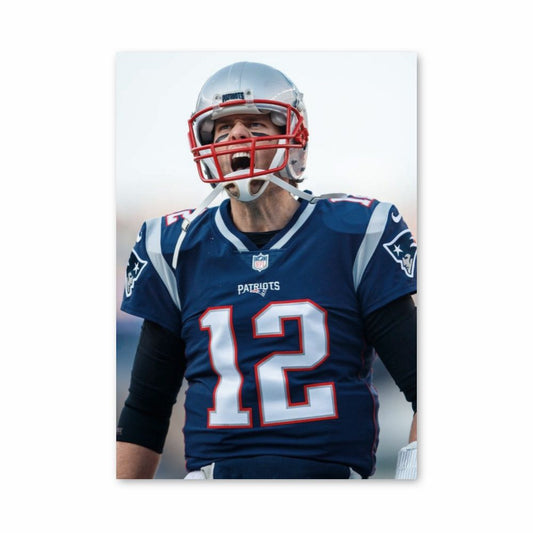 Póster Tom Brady Rabia