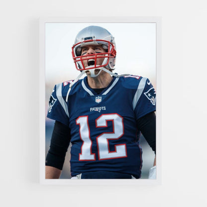 Póster Tom Brady Rabia