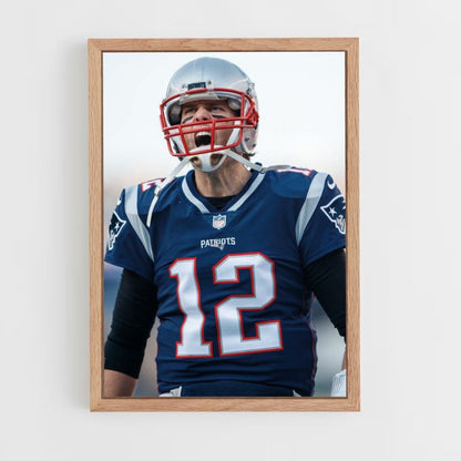 Póster Tom Brady Rabia