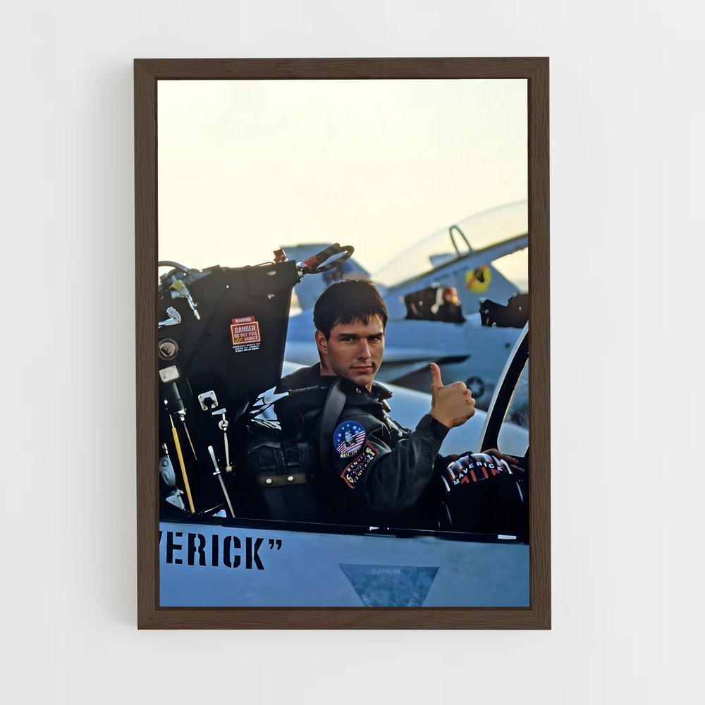 top-gun-11 cadre Bois foncé