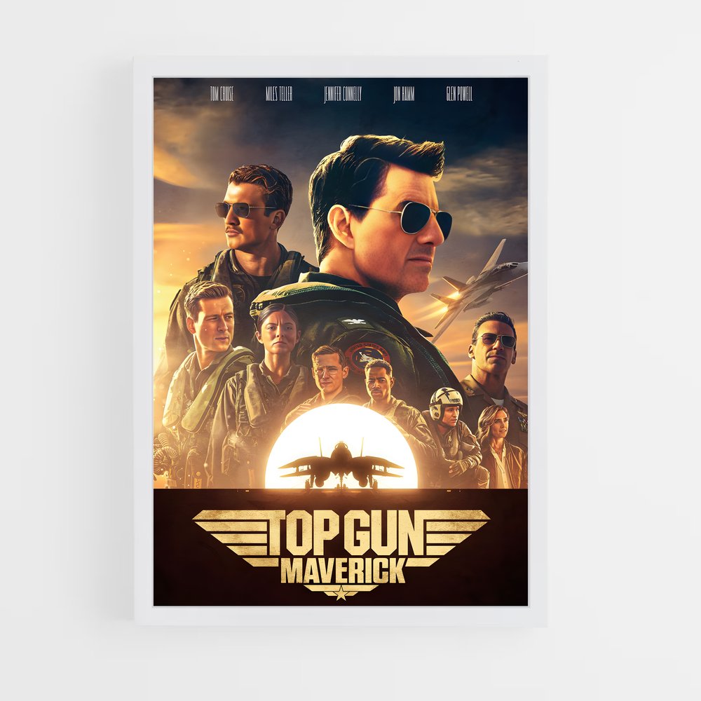 top-gun-9 cadre Blanc